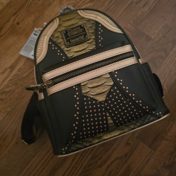 Loungefly Game of Thrones Queen Cersei Armor Cosplay Mini Backpack NWT main image 7